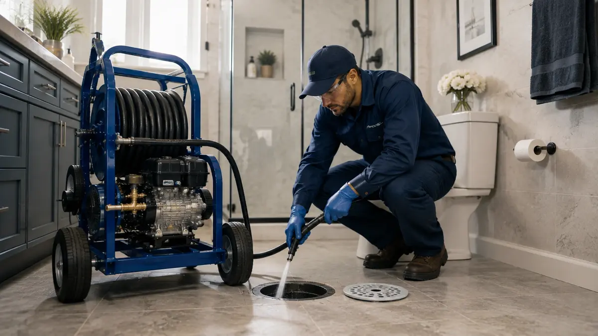 Bathroom Drain Hydro Jetting in Point Mugu Nawc