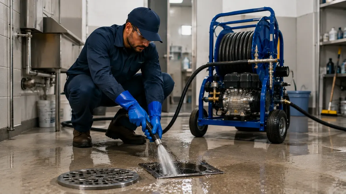 Floor Drain Hydro Jet Cleaning in Point Mugu Nawc