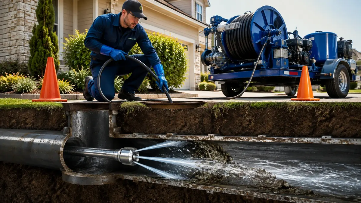 Main Sewer Line Hydro Jet Cleaning in Point Mugu Nawc